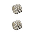 Miniatyrbild 2 av 5: 1/2/3/5 Stretch Crystal Ring Utsökt inläggning för Elegant silver 5 rows 2PCS