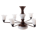 Miniatyrbild 2 av 5: 1/2/3 Modern Miniatyr Ljuskrona Celing Lampa Modell Layout Dekor Bronze Warm Light 8.2x4.5cm 1Set