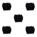 Miniatyrbild 1 av 5: 1/2/5 2M Hackle Feather Fringe Trim Ribbon Diy Hat Kläder Black 5Set
