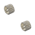 Miniatyrbild 3 av 5: 1/2/3/5 Stretch Crystal Ring Utsökt inläggning för Elegant silver 5 rows 2PCS