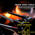 Miniatyrbild 2 av 5: Folding Handlebar Racing För Cykelskoter Flat Handle Bar Red 560mm