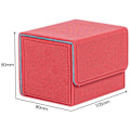 Miniatyrbild 5 av 5: 1/2/3 Card Deck Case Organizer Förvaringsbox för MTG-kort För Red 105x90x80mm 1Set
