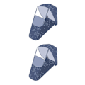 Miniatyrbild 1 av 5: 1/2 Regnskydd Buggy Cover Väder För Shield Dark Blue 100x58x50cm 2Set