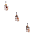 Miniatyrbild 4 av 5: 1/2/3/5 Gitarrpotentiometer Audio Pot Elektrisk gitarrbas A500K 3Set
