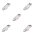 Miniatyrbild 1 av 5: 1/2/3/5 Kvinnor Tjej Magdansskor Non- För slip Soft Soles Silver M 5Set