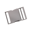 Miniatyrbild 1 av 5: 1/5 metallväska Webbing Bälte Spänne Clip Spänne Gray black Inner diameter 38mm 1Set