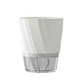 Miniatyrbild 1 av 5: Vita vita blomkrukor med självbevattningsfunktion inomhusväxter White transparent ba king-size