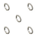 Miniatyrbild 1 av 5: 1/2/3/5 Stretch Crystal Ring Utsökt inläggning för Elegant silver 1 row 5PCS