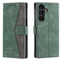 Miniatyrbillede 1 af 4: Etui til Samsung Galaxy A26 - Grøn - Syntetisk læder - Indbygget understøttelse - 3 kortslots