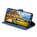 Miniatyrbild 4 av 4: Fodral för Samsung Galaxy A26 - Blå - Syntetiskt läder - Inbyggt stöd - 3 kortfickor Blå