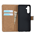 Miniatyrbillede 3 af 4: Pung etui - Samsung - Galaxy A25 (5G) - Kohud læder - 2 kortpladser - Sort Svart