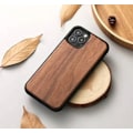 Miniatyrbillede 1 af 3: Træcover - Valnød - iPhone 15 - Mat - Elegant - Beskyttende kastanj