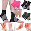 Miniatyrbild 2 av 10: Kompressionsstrumpor Ankelärmar för Arch Support Achilles tendonitis och fotsmärta Rose Red L