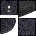 Miniatyrbild 10 av 10: Vinterstickade mössor för män Mjuk Stretchmuff Beanies Cap Varm Slouchy Beanie Hatt red