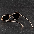 Miniatyrbild 10 av 10: Vintage Metal Steampunk Solglasögon Snygga Retro Shades UV400 glasögon Silver-Light blue