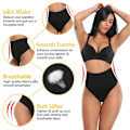 Miniatyrbild 4 av 9: High Waist Shaper Magkontroll Trosor Kvinnor Slimmande Underkläder beige M