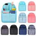 Miniatyrbild 5 av 11: Ryggsäck Förvaring Insert Bag Inner Bag Fack Sortering Bag Liner Organizer Navy Stripe