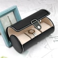 Miniatyrbild 8 av 10: 3 Slot Watch Box Resor PU Läder Roll Case Smycken Förvaring brown