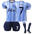 Miniatyrbild 1 av 2: Tottenham Hotspur 2024-2025 bortaställ för barn och vuxna, fotbollströja nr 7 SON M