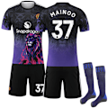 Miniatyrbillede 1 af 2: 2025-2026 Manchester United Special Edition Børne- og Voksenfodboldtrøje med Strømper No.37 MAINOO L