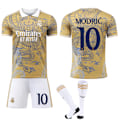 Miniatyrbild 1 av 2: 2024-2025 Real Madrid Special Edition Fotbollströja Barn Vuxen med Strumpor No.10 Modric 24
