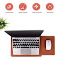 Miniatyrbild 6 av 10: Laptopväska Case PU-läder Ultrabook-fodral Stötsäkert cover Navy Blue 14-14.5 inch