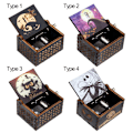 Miniatyrbild 3 av 11: Halloween träspeldosa Handvev Antik graverad case för Halloween-afton 3