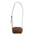 Miniatyrbild 9 av 10: Kvinnor Crossbody-väska Läder Dubbla dragkedja axelväskor Retro Handväskor Plånbok brown