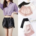 Miniatyrbild 2 av 9: Dam sovshorts Simple Home Safety Shorts Pyjamas Shorts Underkläder champagne M