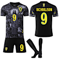 Miniatyrbillede 1 af 2: 2025-2026 Brasilien Jubilæumsudgave Fodboldtrøje Til Børn Voksen Med Strømper No.9 RICHARLISON 16