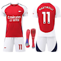 Miniatyrbild 1 av 2: 2024-2025 Arsenal Hemma & Bortalag Barn Vuxen Fotbollströja Jersey Nr. 11 Martinelli Home 28
