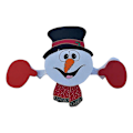 Miniatyrbild 7 av 9: Jul staket dekoration Jultomten Snögubbe Ren Penguin Peeker Yard prydnader reindeer