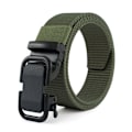 Miniatyrbild 1 av 9: Herr Canvas midjebälte Automatiskt spänne Nylon Business Casual Wild Style Jeans Byxor Midjeband Army green