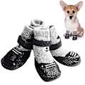 Miniatyrbild 5 av 8: 4-pack Höst & Vinter Hundskor & Strumpor Halksäkra Katt Regn Snö Stövlar Strumpor red L