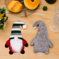 Miniatyrbild 8 av 9: 3ST Julbestickhållare Xmas Tecknad Ansiktslös docka Köksservishållare Mix Color