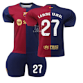 Miniatyrbild 1 av 2: 24-25 Barcelona nr 27 Lamine Yamal Hemma Barn Vuxen Fotbollströjor No socks 28