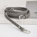 Miniatyrbild 1 av 7: Väska Transformation Tillbehör för Longchamp mini Väskremmar Stansfri axelrem i äkta läder Crossbody Conversion Hängspänne Grey-silver Strap