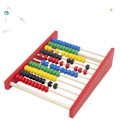 Miniatyrbild 6 av 7: Intelligensutveckling Trä Abacus Barn Tidig Math Educational Learning Toy Log Color-S