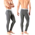 Herr Termounderbyxor Vinter Tjocka Fleecefodrade Långkalsonger Dark gray 2XL