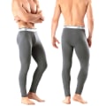 Miniatyrbild 1 av 9: Thermal för män Byxor Vinter Tjock Fleece Fodrade Långa varma Leggings Dark gray ( Fleece Linning)-L