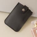 5 Kortfickor PU Läder Slim ID-Korthållare Miniplånböcker Black