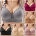Miniatyrbild 2 av 11: Plus Size BHar Ingen stålring Tunn BH Push Up Lift Bralette Toppar black M 38/85BC