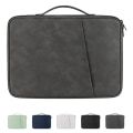 Miniatyrbild 2 av 11: Tablettfodral Case Skyddsväska USB kabelförvaring för iPad Dark Grey For 12-13 inch