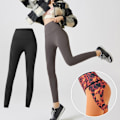 Miniatyrbild 2 av 10: Vinter Varma Tjocka Slim Leggings För Kvinnor Svarta High Waist Slim Stretch Yoga Byxor Black M