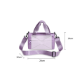 Miniatyrbild 3 av 10: Multi-purpose axelväska Enfärgad Crossbody bärbara tygväskor black