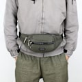 Miniatyrbild 8 av 10: Midjeväska för män Bröstpaket Mobilväska Utomhussport Cross-body-väska army green