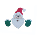 Miniatyrbild 9 av 9: Jul staket dekoration Jultomten Snögubbe Ren Penguin Peeker Yard prydnader reindeer