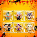 Miniatyrbild 3 av 9: 100 ST Halloween godispåsar Självhäftande kakpåse