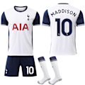 Miniatyrbild 1 av 2: 2024-2025 Tottenham Hotspur Hemma Barn Fotbollströja Med Strumpor No.10 Maddison 20