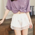 Miniatyrbild 1 av 9: Dam sovshorts Simple Home Safety Shorts Pyjamas Shorts Underkläder white XL